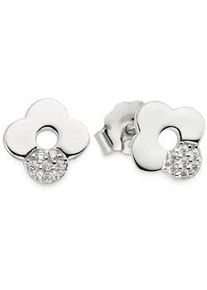 Paar Ohrstecker "Schmuck Geschenk Silberohrringe", silberfarben, kristallwei&szlig;, kristallwei&szlig;, ANISTON JEWELRY & WATCHES, Ohrringe, Damen, 10,9mm, Silber 925 (Sterlingsilber), mit Zirkonia (synth.)