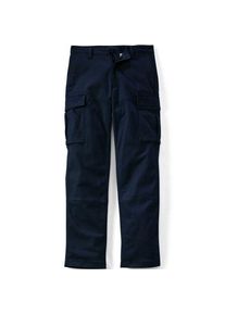 LANDS' END Classic Fit Cargohose mit Dehnbund, Herren,  Blau, Baumwolle, by Lands' End