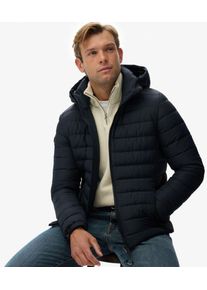 Superdry Herren Gesteppt Fuji Kapuzenjacke, Marineblau - Gr&ouml;&szlig;e: S 102020200063398T001