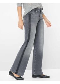 Brax Damen Five-Pocket-Hose Style MAINE USED LIGHT GREY, denim hellgrau, Gr. 40