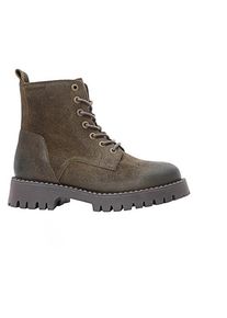 Ten Points Penny Lace Suede Boots Freizeitstiefel Damen Alltag (Gr 40 |braun/grau)