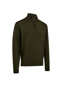 Deerhunter Harrington Knit with 1/2-Zip Merinopullover Men (Gr M |oliv)