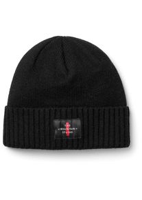 The Mountain Studio Cashmere Mix Cross Logo Beanie M&uuml;tze (Gr One Size |schwarz)