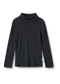 Merinounterwäsche Wheat Rollkragen-Shirt mit Merinowolle Kinder (Gr 122 |schwarz)