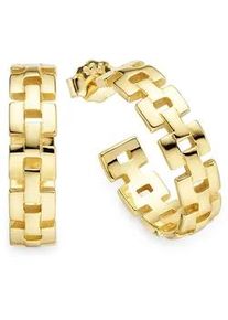 Paar Ohrstecker "Schmuck Geschenk Silberohrstecker", gelbgoldfarben, ANISTON JEWELRY & WATCHES, Ohrringe, Damen, 20,7mm, Silber 925 (Sterlingsilber)