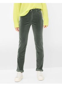 Brax Damen Five-Pocket-Hose Style MARY DEEP FOREST, dunkelgrün, Gr. 38L