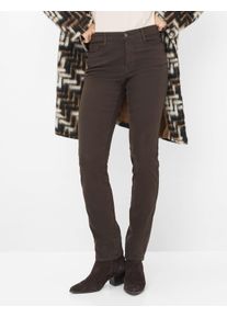 Brax Damen Five-Pocket-Hose Style MARY DARK CHOCOLATE, denim dunkelbraun, Gr. 36L
