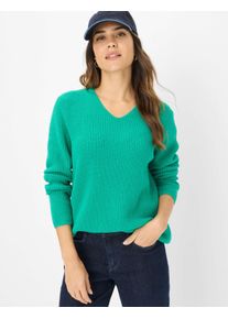 Brax Damen Strickpullover Style LANA smaragd, gr&uuml;n, Gr. 44