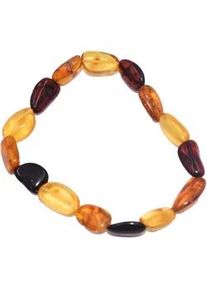 Armband Firetti "Schmuck Geschenk Armschmuck Armkette Bernstein Lebensfreude", braun (braun, mehrfarbig, braun, mehrfarbig), Armb&auml;nder, Damen, 20cm, Bernstein Silikon, Bernstein, Silikon, Armband, Made in Germany - mit Bernstein