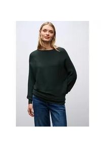 Strickpullover Street One, Damen, Gr. 40, evernight gr&uuml;n, Strick, Obermaterial: 52% Viskose, 28% Polyester, 20% Polyamid, unifarben, weit Po-bedeckend, U-Boot-Ausschnitt, Flachstrickb&uuml;ndchen, Pullover Strickpullover, mit feiner Struktur und weitem Schnitt