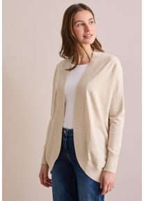 Cecil Damen Cardiganpearl beige meliert, casual, Gr. XL, unifarben, Stoff, 50% Viskose, 28% Polyester, 22% Nylon, Strickjacken, Feinstrick