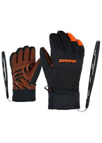 Ziener Lanus AS PR Glove Junior Handschuhe Kids (Gr 7,5 |schwarz |wasserdicht)
