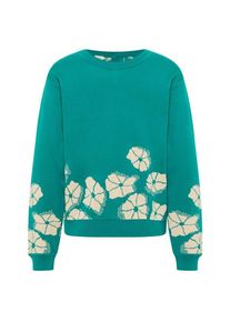 Tranquillo Lockerer Jaquard-Pullover Pullover Damen (Gr S |türkis)