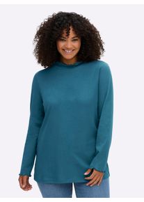 sheego Große Größen Rollkragenshirt mit Baby-Lock-Nähten, topas, Größe 52/54 - Damen