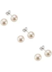 Paar Ohrstecker Vivance "925 Silber rhodiniert S&uuml;&szlig;wasserzuchtperlen wei&szlig; 6mm", wei&szlig; (wei&szlig;, wei&szlig;), Ohrringe, Damen, one-size, Silber 925 (Sterlingsilber)
