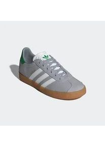 Sneaker Adidas ORIGINALS "GAZELLE", M&auml;dchen, Gr. 37, halo silber, cloud wei&szlig;, gr&uuml;n, Leder, Synthetik, Schuhe Sneaker, f&uuml;r Kinder und Jugendliche