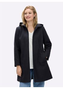 sheego Gro&szlig;e Gr&ouml;&szlig;en Wintermantel mit Wollanteil, tiefblau, Gr&ouml;&szlig;e 50 - Damen