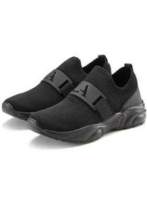 Sneaker Lascana ACTIVE, Damen, Gr. 36, schwarz, Obermaterial: 100% Textilmaterial. Decksohle: 100% Textilmaterial. Futter: 100% Textilmaterial. Laufsohle: 100% Synthetik, unifarben, Basic, Schuhe Socksneaker Sneaker low Slip-on-Sneaker, Halbschuh, Freizeitschuh, Slipper, Chunky Sohle VEGAN