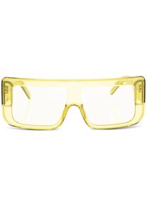 Rick Owens Sonnenbrillen - Sunglasses Documenta Acid Temple/acid Lens - Gr. unisize - in Gelb - f&uuml;r Damen