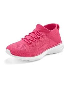 Sneaker Lascana "Slipper, Halbschuh, Turnschuhe, ultraleicht und bequem", Damen, Gr. 38, pink (magenta), Obermaterial: 100% Textilmaterial. Decksohle: 100% Textilmaterial. Futter: 100% Textilmaterial. Laufsohle: 100% Synthetik, unifarben, Basic, Schuhe Sneaker, zum Reinschl&uuml;pfen mit elastischen Schn&uuml;rb&auml;ndern VEGAN, Topseller