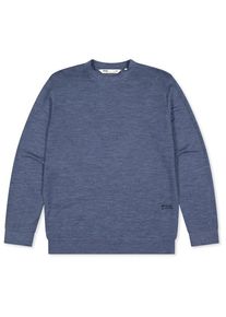 Mons Royale Horizon Merino Crew Merinopullover Herren (Gr XL |blau)