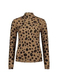 Mons Royale Cascade Merino Base Layer Mock Neck L/S Merinounterwäsche Damen (Gr L |braun)