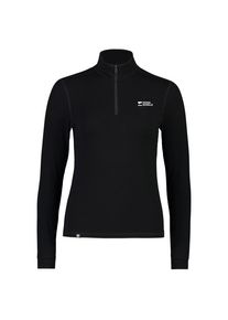 Mons Royale Cascade Merino Flex 200 1/4 Zip Merinounterwäsche Damen (Gr L |schwarz)