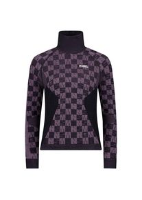 Merinounterwäsche Mons Royale Ascender Merino Seamless Mock Neck L/S Damen (Gr XS |grau)