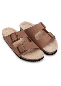 Espadrij Ami Velour Teddy Sandalen Damen (Gr 42 |braun)
