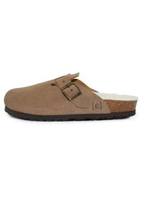 Espadrij Cloq Velour Teddy Sandalen Damen (Gr 38 |braun)