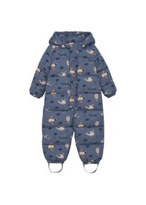 Minymo Quilted Suit AOP Overall Kinder (Gr 86 |blau)