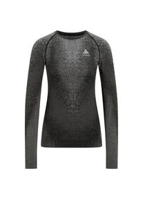 Odlo BL Top Crew Neck L/S Perf Warm Blackcomb Kunstfaserunterw&auml;sche Damen (Gr S |grau/schwarz)