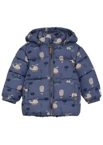 Minymo Quilted Jacket AOP Winterjacke Kinder (Gr 80 |blau)