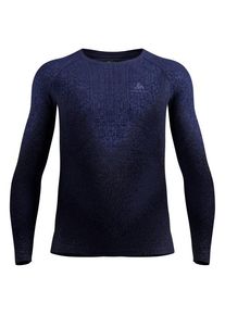 Kunstfaserunterw&auml;sche Odlo BL Top Crew Neck L/S Performance Warm Blackcomb Herren (Gr S |blau)