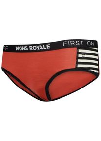 Kurze Unterhose Mons Royale Sylvia Boyleg Damen (Gr S |rot)