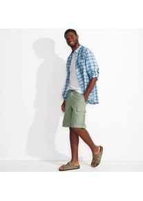 LANDS' END Cargo-Shorts aus Leinen/Baumwollmix, Herren,  Gr&uuml;n, Baumwolle/Leinen, by Lands' End