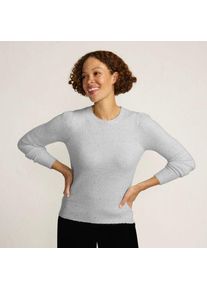 LANDS' END Pullover mit Pailletten, Damen,  Wei&szlig;, Polyacryl/Polyester-Mischung, by Lands' End