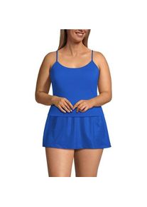 LANDS' END Komfort-Tankinitop mit gekreuzten Tr&auml;gern, Damen,  Blau, by Lands' End