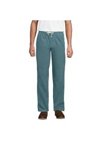 LANDS' END Entspannte Schlupfbund-Hose, Herren,  Blau, Elasthan/Baumwoll-Mischung, by Lands' End