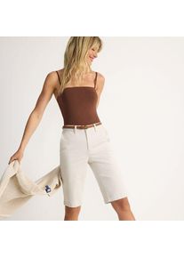 LANDS' END Chino-Bermudas f&uuml;r Damen in Petite-Gr&ouml;&szlig;e, Damen, size: petite, Blau, Elasthan/Baumwoll-Mischung, by Lands' End