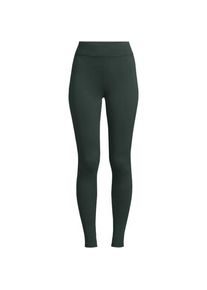 LANDS' END Leggings mit Pl&uuml;schfutter und Tasche SERIOUS SWEATS, Damen,  Gr&uuml;n, Baumwoll-Mischung/Polyester-Mischung, by Lands' End