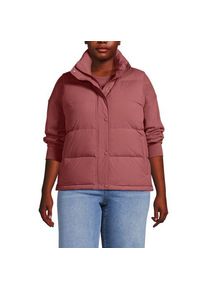 LANDS' END Wasserabweisende Daunenweste, Damen,  Rot, Nylon, by Lands' End