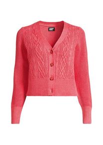 LANDS' END Cardigan aus Leinenmix, Damen,  Pink, by Lands' End