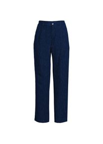 LANDS' END Kn&ouml;chellange Leinen-Anzughose, Damen,  Blau, Leinen, by Lands' End
