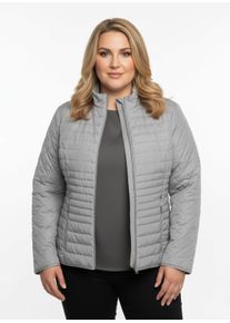 sheego Große Größen Steppjacke mit leichter Wattierung, hellgrau, Größe 42 - Damen