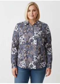 sheego Gro&szlig;e Gr&ouml;&szlig;en Print-Shirt mit Paisley-Dessin, taubenblau-bedruckt, Gr&ouml;&szlig;e 44 - Damen