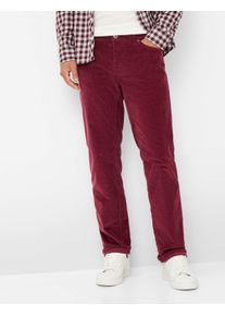 Brax Herren Five-Pocket-Hose Style COOPER VELVET, dunkelrot, Gr. 36/32