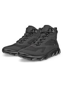 Schn&uuml;rboots Ecco "MX M", Herren, Gr. 39, schwarz, Lederimitat, Textil, Schuhe Schn&uuml;rboots, Outdoorschuh, Wanderschuh, Winterboots mit GORE-TEX