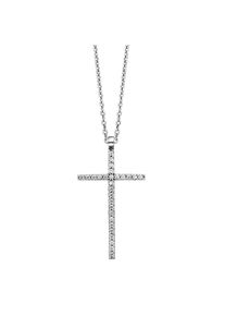 JULIE JULSEN Anhänger mit Kette 925/- Sterling Silber rhodiniert mit Anhänger Kreuz