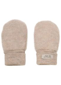 Huttelihut Mittens Wool Fleece 2-Layer Handschuhe Kinder (Gr&ouml;&szlig;e 74/80 |beige)
